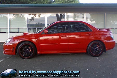 2006 Subaru Wrx Impreza Sti. 2006 SUBARU IMPREZA Red Sedan